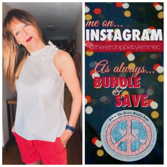 Side Tie White Blouse - Picture 5 of 5